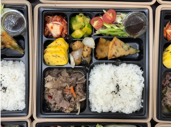 컨벤션센터 행사장 한식 도시락 메인 컷
