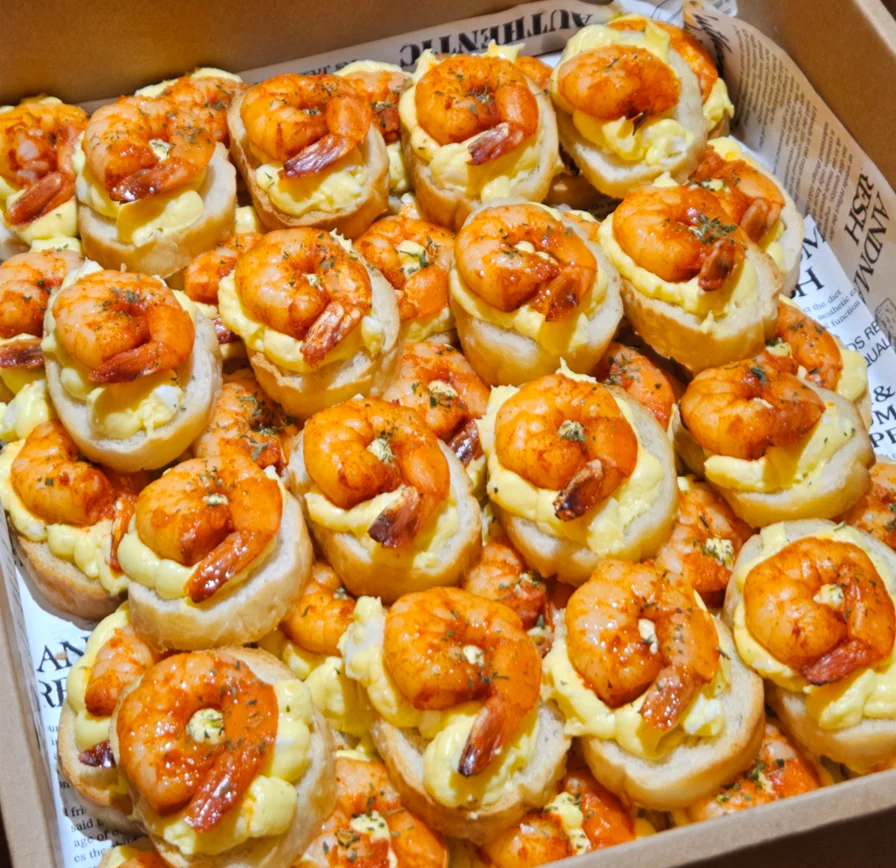 쉬림프 에그마요 카나페